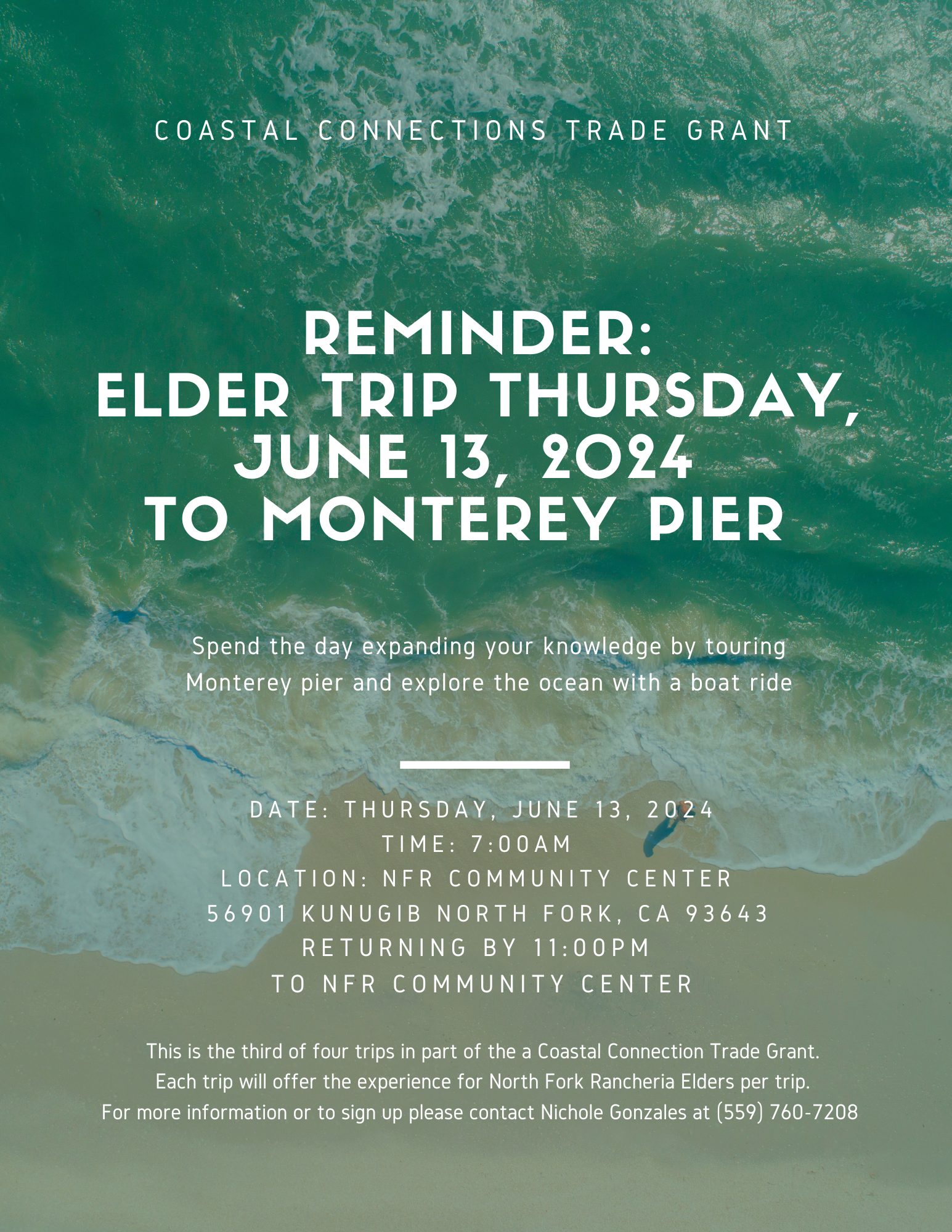 Read more about the article Coastal Connections Elder Trip – Monterey Pier – June 13, 2024