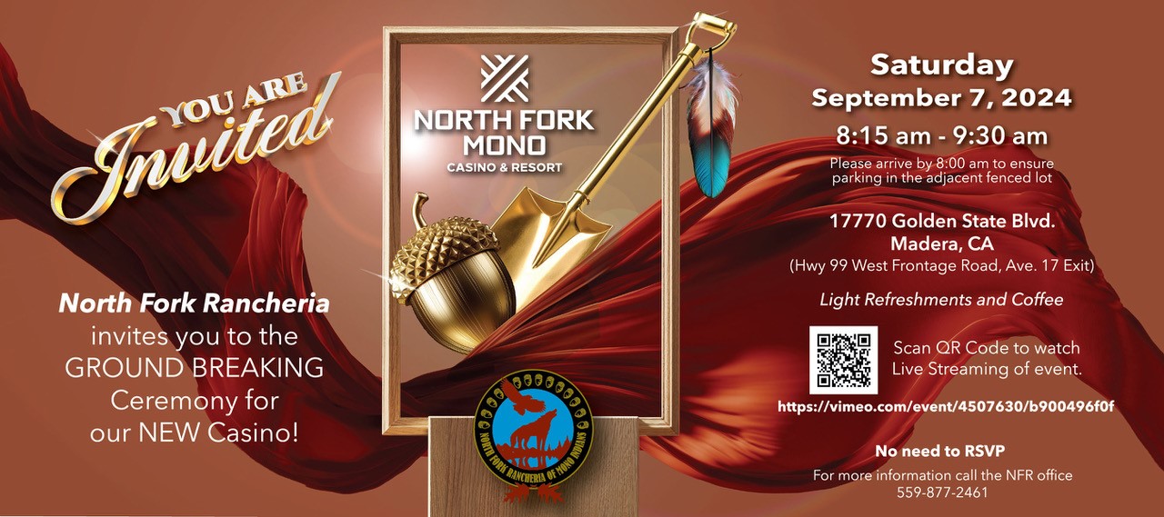 Read more about the article North Fork Mono Casino and Resort Groundbreaking Event – Live Stream Video
